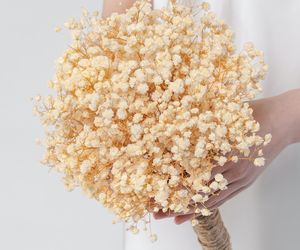 Готовый букет невесты "Кремовая Гипсофила"