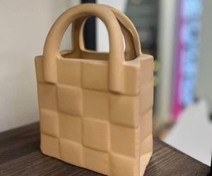 Ваза керамика сумочка