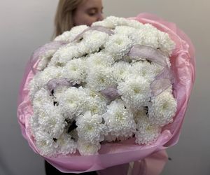 Букет «Легкость» с пышной хризантемой