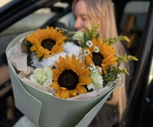 Букет пышный «Подсолнух»