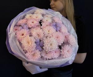 Букет пышный «Клубничное мороженое»