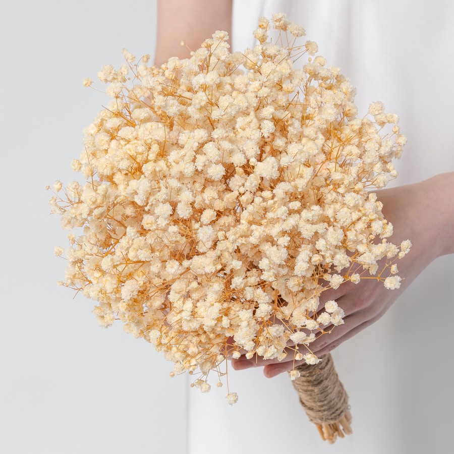 Готовый букет невесты "Кремовая Гипсофила"