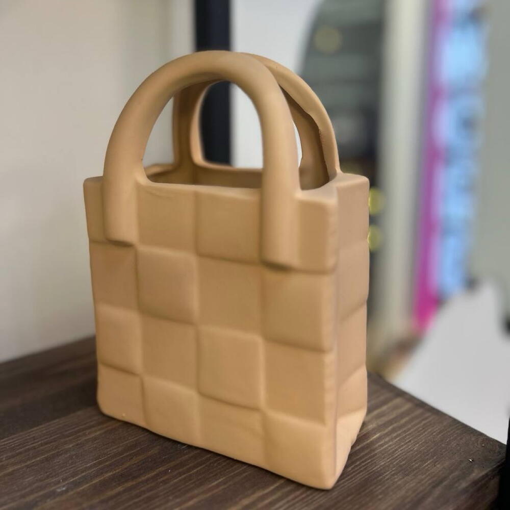 Ваза керамика сумочка