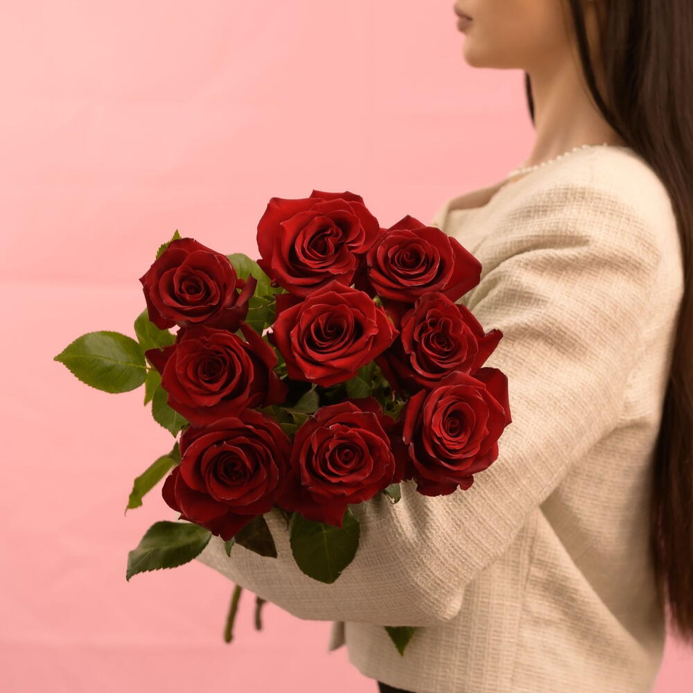 Букет из 9 красных роз